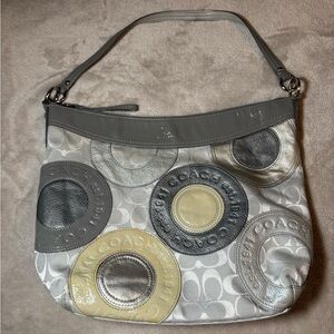 Coach Circle Mosaic Patchwork Shoulder Bag